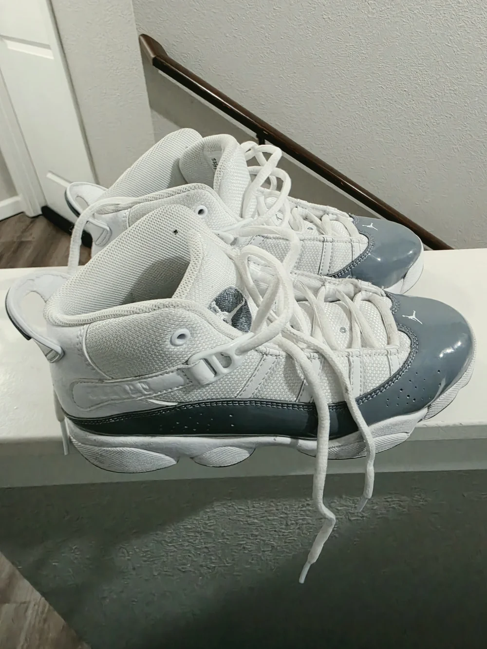 Nike Air Jordan White Kids Sneakers (3Y)
